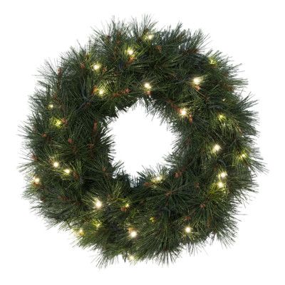 Dörrkrans Grön med LED