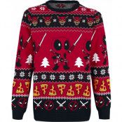 Deadpool - Marvel Christmas jumper - Wish You A Deadpool Christmas - M XXL - för Herr - flerfärgad