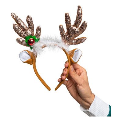 Diadem med Paljett Renhorn