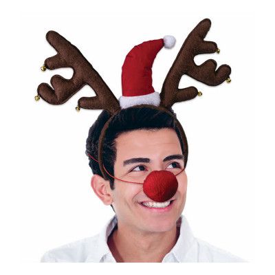 Diadem Renhorn med Nos - One size