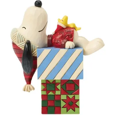Die Peanuts Samlingsfigurer - Snobben & Woodstock - Drömmer om julen - för None - flerfärgad