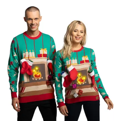 Eldstad LED Jultröja - X-Small