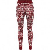 EMP Special Collection Leggings - EMP XMAS Special Collection - Leggings - S XXL - för Dam - röd