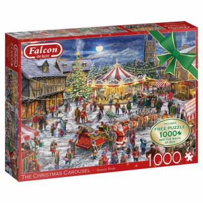 Falcon The Christmas Carousel 2x1000 bitar 11308 - Falcon -  Leksaksaffären