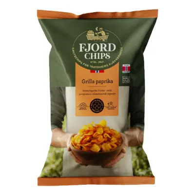 Fjordchips Grilla Paprika - 150 g