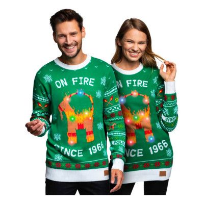 Gävlebocken LED Jultröja - Medium