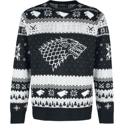 Game Of Thrones Christmas jumper - Winter Is Coming - XS 4XL - för Herr - grå