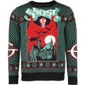 Ghost Christmas jumper - Holiday Sweater - M XXL - för Herr - flerfärgad