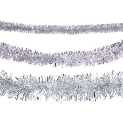 Glittergirlang Silver - 5 cm