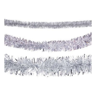 Glittergirlang Silver - 7,5 x 200 cm
