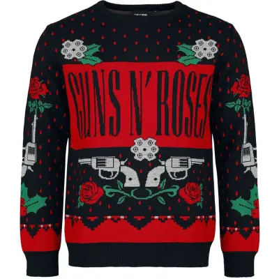 Guns N' Roses Christmas jumper - Holiday Sweater - L 5XL - för Herr - flerfärgad
