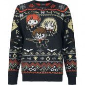 Harry Potter Christmas jumper - Chibi - S XL - för Dam - flerfärgad