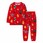 Hohoho Röd Julpyjamas för Barn - 2-4 år (98/104)