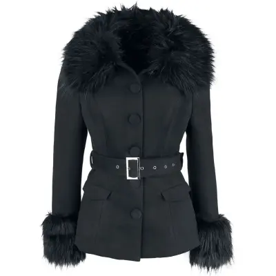 H&R London - Gothic Kort rock - Julia Coat - XS XL - för Dam - svart