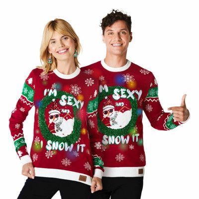 Im Sexy and I Snow It LED Jultröja - X-Large