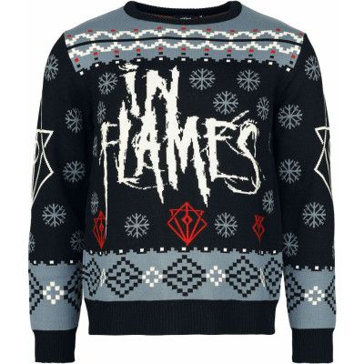 In Flames Christmas jumper - Holiday Sweater 2024 - M 5XL - för Herr - flerfärgad