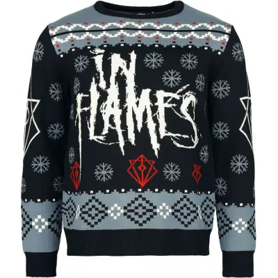 In Flames Christmas jumper - Holiday Sweater 2024 - M 5XL - för Herr - flerfärgad