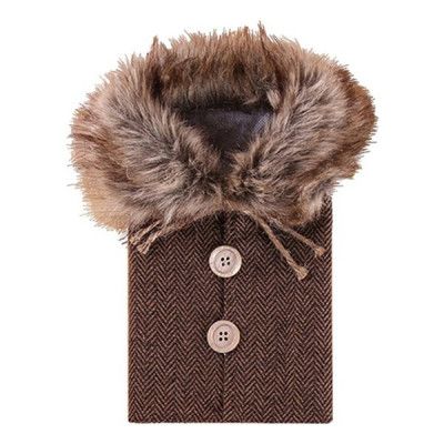 Julöverdrag till Vinflaska - Brun