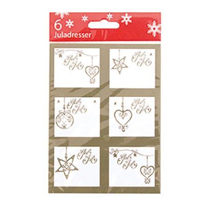 Juladress Guldfolie - 6-pack