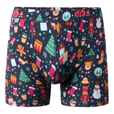 Julboxers Blå för Män - Large