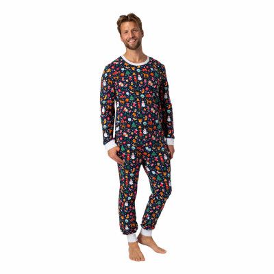 Juldröm Blå Julpyjamas Herr - XXXX-Large