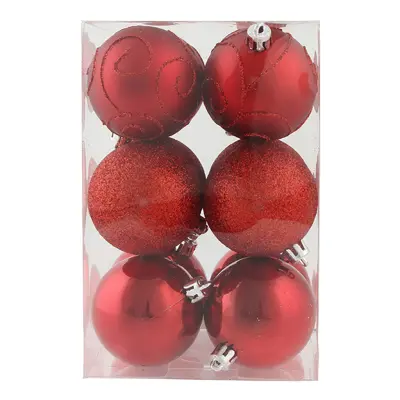 Julkulor Röd Runda - 12-pack