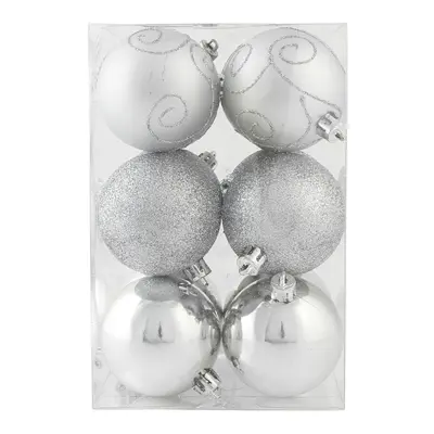 Julkulor Silver Runda - 12-pack