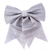 Julrosett Silver Glitter - 25 cm