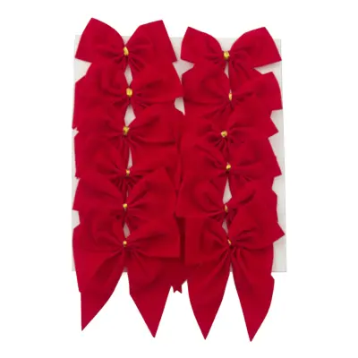 Julrosetter Sammetsröd - 12-pack