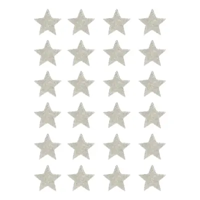 Julstickers Glittriga Stjärnor Silver