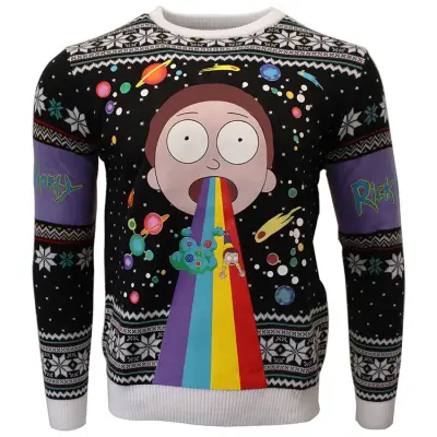 Jultröja Rick And Morty Rainbow XXL