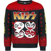 Kiss Christmas jumper - Holiday Sweater 2024 - S 5XL - för Herr - flerfärgad