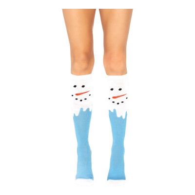 Knästrumpor med Snögubbe Deluxe - One size