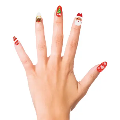 Lösnaglar Jul - 10-pack