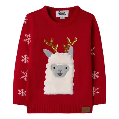 Lama Jultröja för Barn - 10-12 år (146/152)