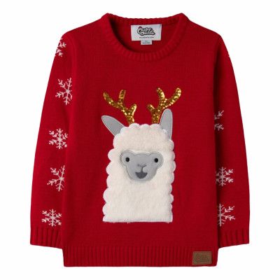 Lama Jultröja för Barn - 4-6 år (110/116)