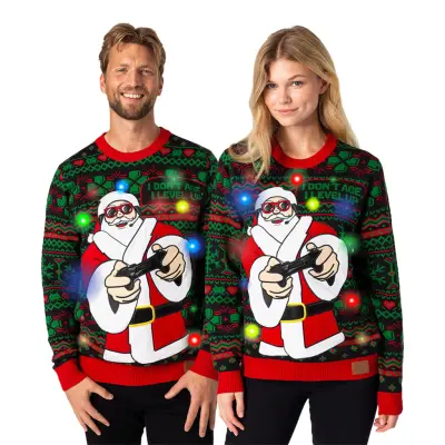 Level Up LED Jultröja - XX-Large