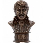 Licensierad Bronsfärgad Elvis Presley Byst 18 cm