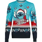 Lilo & Stitch - Anime Christmas jumper - Happy Stitchmas - S 5XL - för Dam - flerfärgad