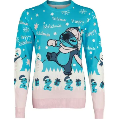 Lilo & Stitch - Anime Christmas jumper - Happy Stitchmas Snowball - S XXL - för Dam - flerfärgad
