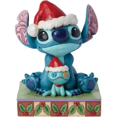 Lilo & Stitch - Anime Staty - Julfigur Stitch & Scrump - för None - flerfärgad