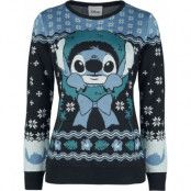 Lilo & Stitch - Disney Christmas jumper - Christmas Stitch - S XXL - för Dam - blå/grön