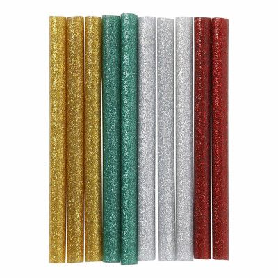 Limstänger Glitter Guld/Grön/Röd/Silver - 10-pack