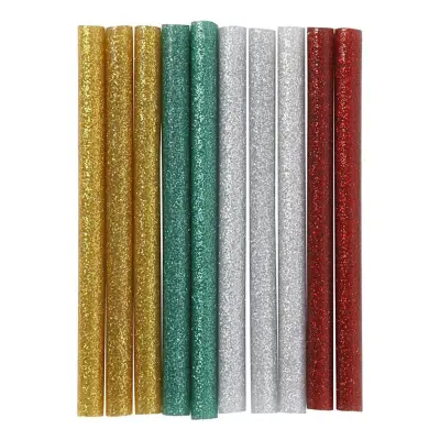 Limstänger Glitter Guld/Grön/Röd/Silver - 10-pack
