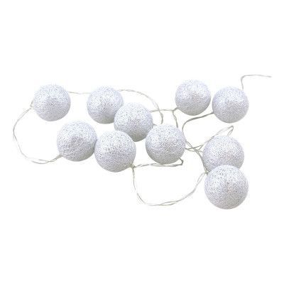 Ljusslinga LED Bollar Silver