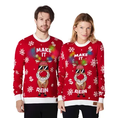 Make It Rein LED Jultröja - Small