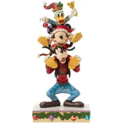 Musse & Mimmi Pigg - Disney Samlingsfigurer - Julstapel - för None - flerfärgad