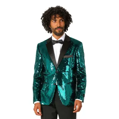 OppoSuits Paljettkavaj Briliant Grön - 48
