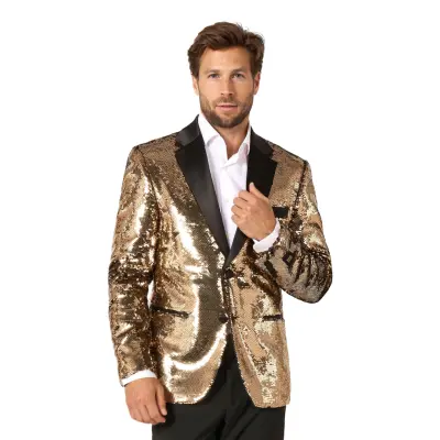OppoSuits Paljettkavaj Briliant Guld - 46
