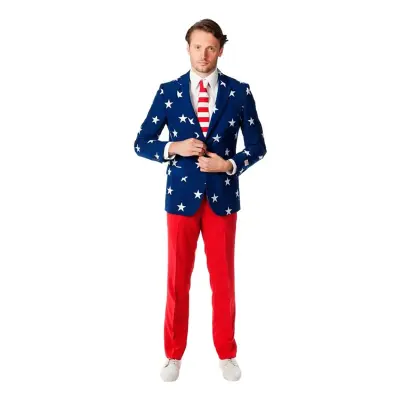 OppoSuits Stars and Stripes Kostym - 58